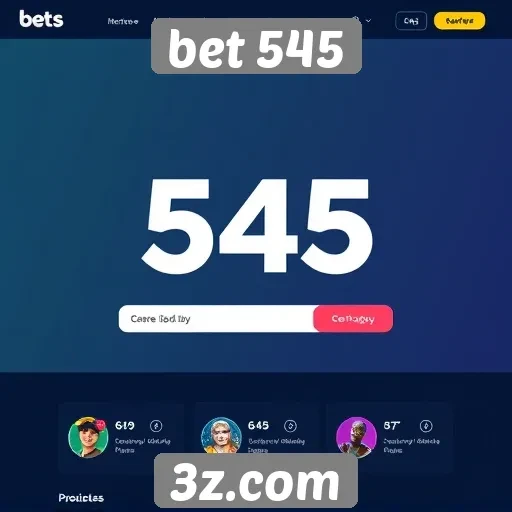 Interface do usuário do site bet 545 avaliada
